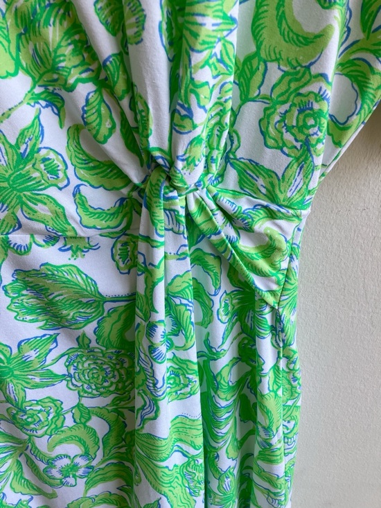 Lilly Pulitzer Shaw Dress Size S Daffodil Hill Floral Resort Short Sleeves - Picture 6 of 13
